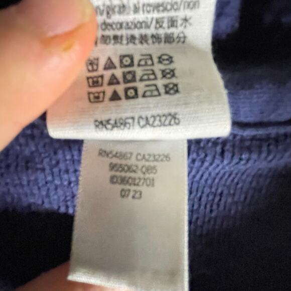 Victoria Secret PINK REVERSE FLEECE SHACKET Navy Blue - Picture 3 of 6